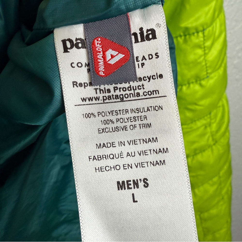 Patagonia Nano Puff Jacket, Bright Green L - Gorpcore, Quilted, Outdoor, Classic - Picture 11 of 13